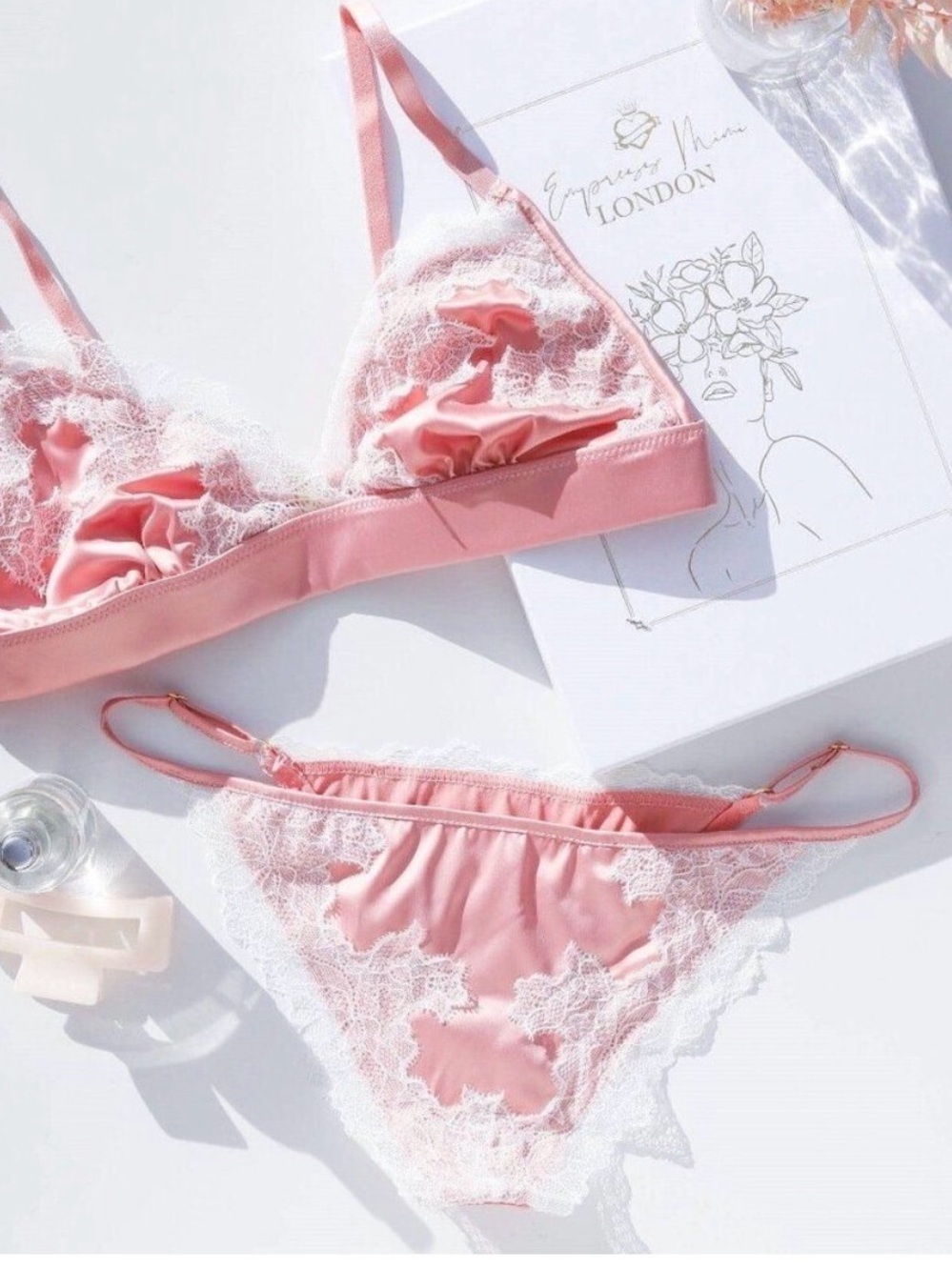 Empress Mimi La Vie Rose Bra and Panty Set